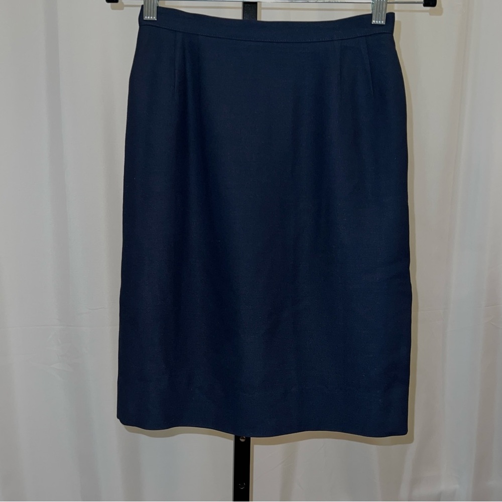 Giorgio Armani Navy Pencil Skirt